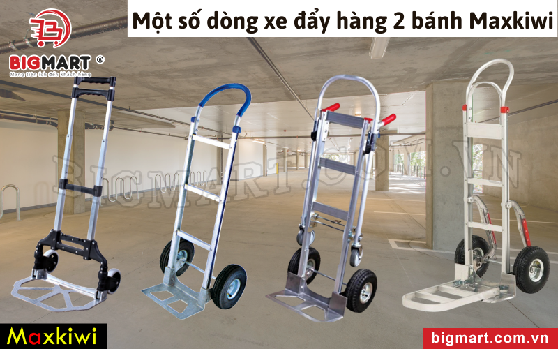 Một số dòng xe đẩy hàng 2 bánh Maxkiwi 