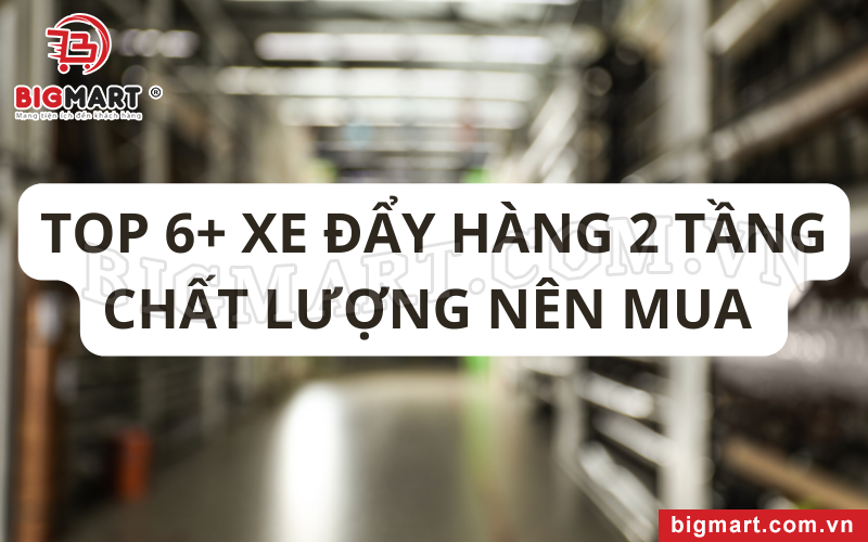 Top 6+ xe đẩy hàng 2 tầng chất lượng nên mua