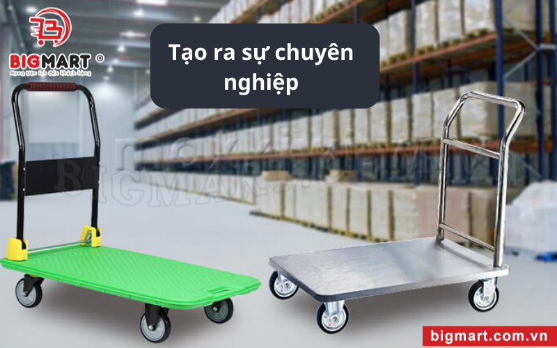 sử dụng xe đẩy hàng giá rẻ tại tphcm tạo sự chuyên nghiệp