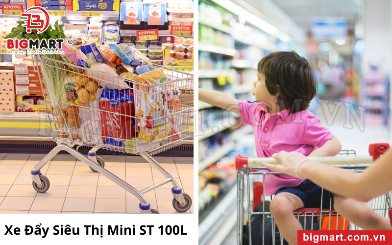 Xe Đẩy Siêu Thị Mini ST 100L