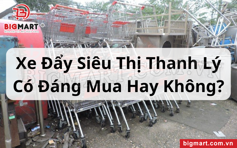 Xe Đẩy Siêu Thị Thanh Lý Có Đáng Mua Hay Không? 