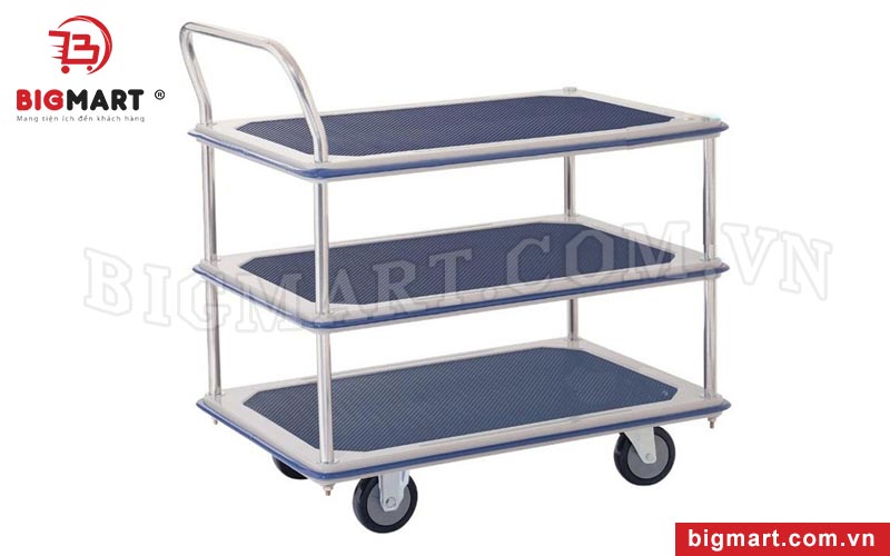 Xe Đẩy Hàng Sàn Thép 3 Tầng SUMO HL-130S Tải Trọng 220kg