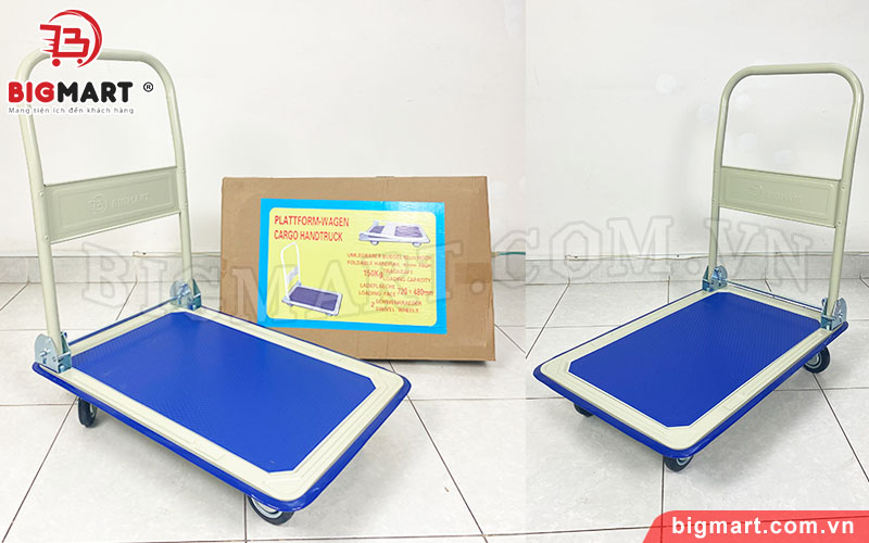 Xe đẩy hàng 4 bánh gấp gọn Bigmart BM150