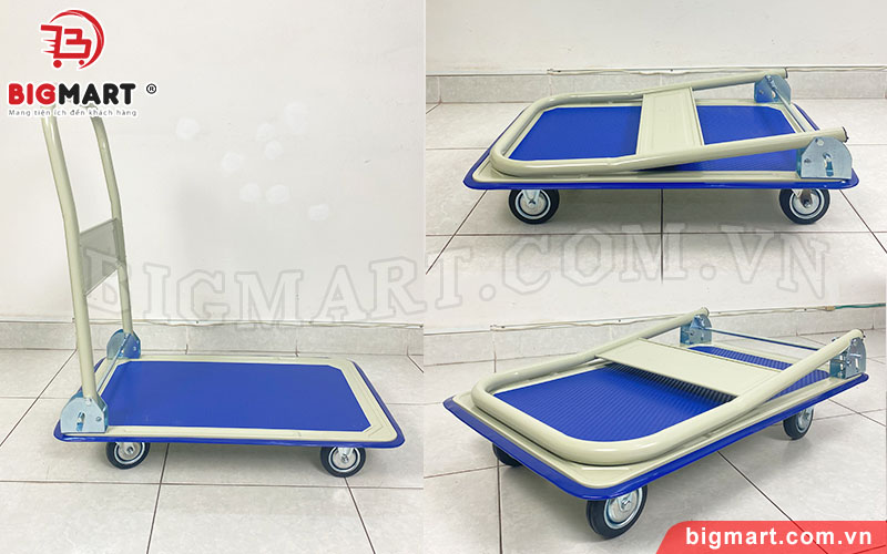 Xe đẩy hàng 4 bánh gấp gọn Bigmart BM150
