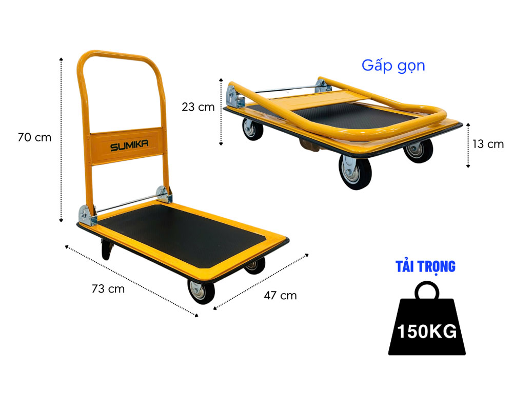 Dễ dàng gấp gọn với tay cầm