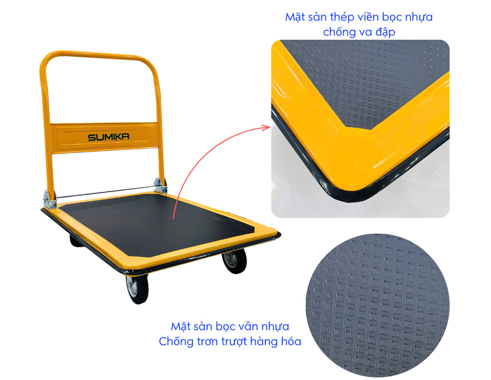 Sàn thép bọc cao su chống trượt hàng hóa