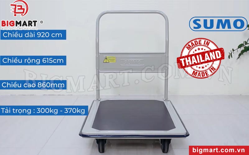 Thông số Xe Đẩy Tay 4 Bánh Thái Lan SUMO HB-211