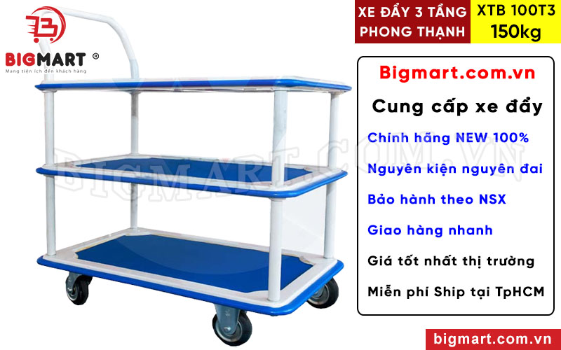 Mua xe đẩy Phong Thạnh XTB 100T3 chính hãng tại BIGMART