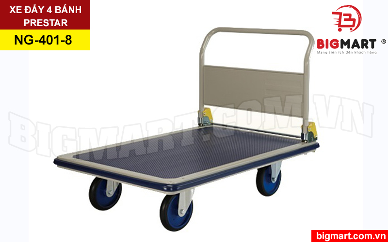 Xe dảy hàng 4 bánh prestar NG-401-8 tải trọng 500kg