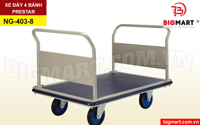 Xe đẩy hàng 4 bánh Prestar NG-403-8 tải trọng 500kg