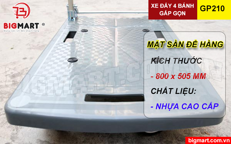 Mặt sàn được làm bằng nhựa cao cấp 