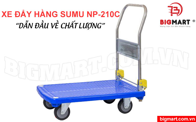 Xe đẩy hàng 4 bánh sumo NP-210C tải trọng 250kg