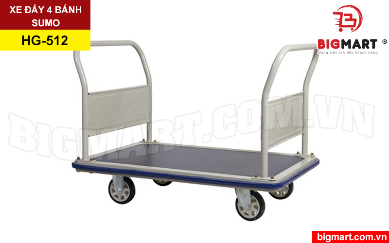 Xe đẩy hàng 4 bánh Sumo Thái Lan HG-512 tải trọng 650kg