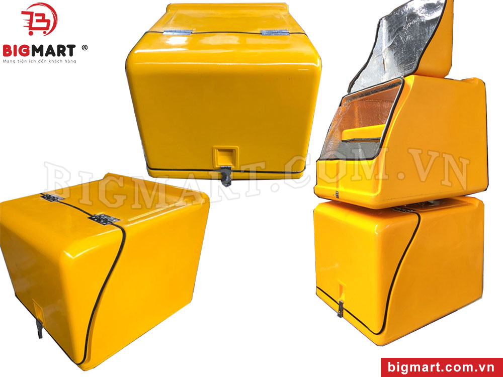 thùng chở hàng composite màu vàng