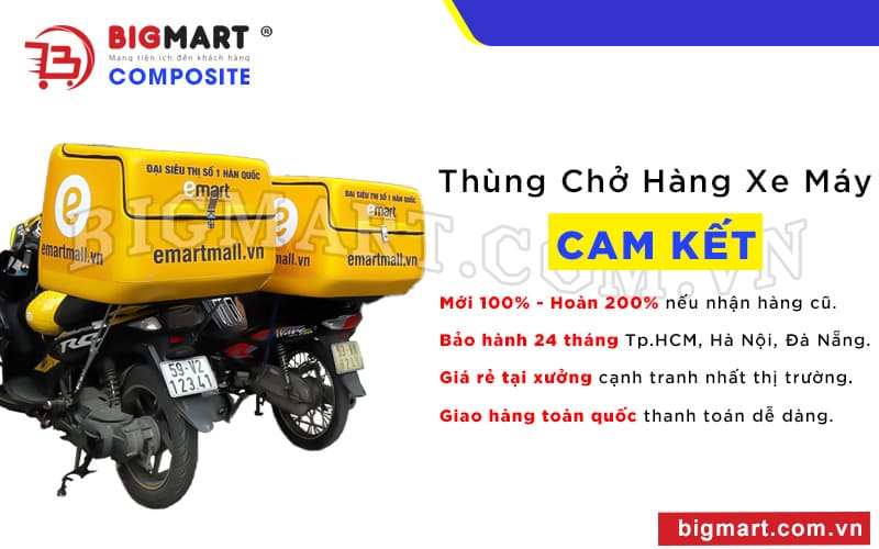 Thùng chở thực phẩm giá tại xưởng chỉ có ở Bigmart Composite