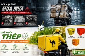 Bí quyết giao hàng mùa mưa với thùng chở hàng chống thấm