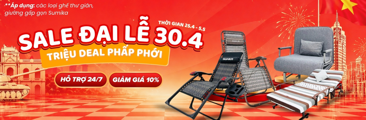 Khuyến mãi giường - ghế SUMIKA T4-2026
