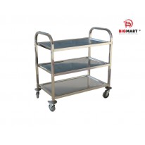 Xe Đẩy Hàng 3 Tầng Inox Tầng A080 (150kg)