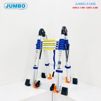 Thang nhôm rút chữ A cao cấp JUMBO A190B