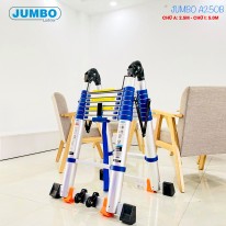 Thang rút nhôm chữ A cao cấp JUMBO A250B