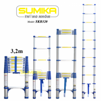 Thang nhôm rút gọn Sumika SKB 320 (Màu xanh da trời)