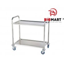 Xe Đẩy Hàng Inox 02 Tầng IN T2